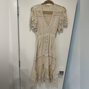 Summer Cream Lace Dress